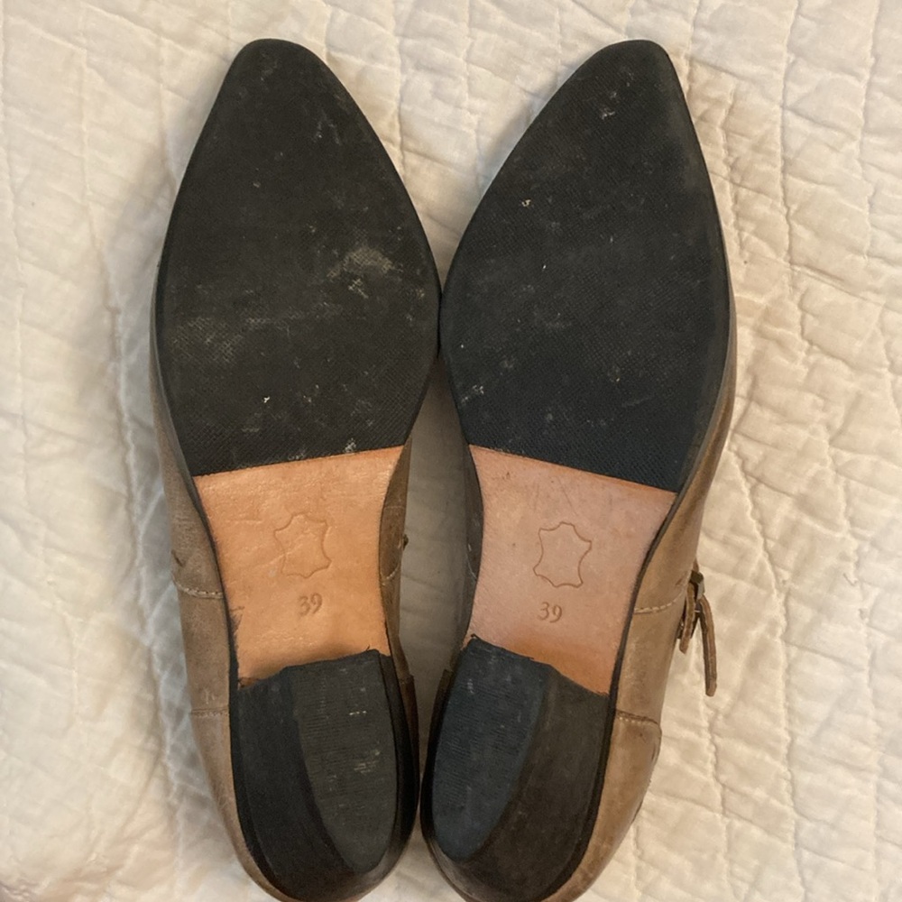 FREE PEOPLE Monument Western Leather Bootie in Distressed Gray. Size 39 EUC - Picture 8 of 15